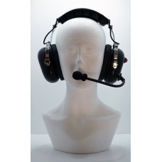 Ear Defending Headset, With Noise cancelling Boom Mic: RED - HS01