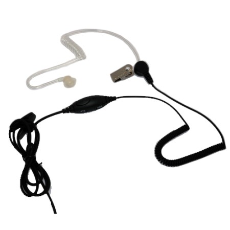 One Wire Covert Kit with Clear Eartube for Icom radios: RED1W01-IC6 One Wire Covert Kit with Clear Eartube for Icom radios: RED1W01-IC6