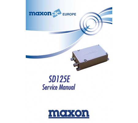 Maxon SD125 Data Module Service Manual
