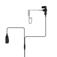 Two Wire Covert Kit with Clear Eartube for Motorola radios: RED2W01-M1