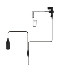 Two Wire Covert Kit with Clear Eartube for Motorola radios: RED2W01-M1
